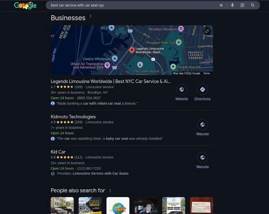 Legends #1 for Limo Service Brooklyn